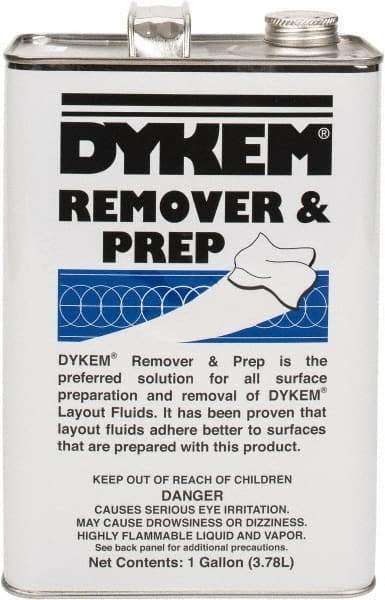 Dykem - Layout Fluid Remover and Cleaner - 1 Gallon Can - Makers Industrial Supply