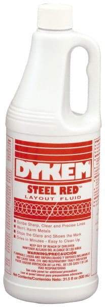 Dykem - Red Layout Fluid - 930 ml Jug - Makers Industrial Supply