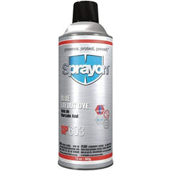 Sprayon - Blue Layout Fluid - 12 Ounce Aerosol Can - Makers Industrial Supply