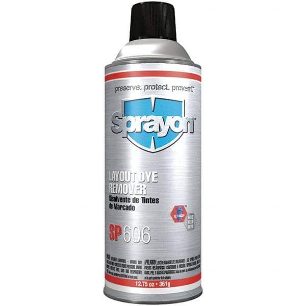 Sprayon - Layout Fluid Remover - 16 Ounce Aerosol Can, 12-3/4 Ounce Net Fill - Makers Industrial Supply