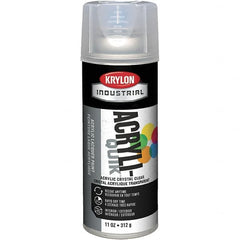 Krylon - Crystal Clear, 11 oz Net Fill, Gloss, Lacquer Spray Paint - 15 to 20 Sq Ft per Can, 11 oz Container, Use on Radios, Stereos & Other Electronic Units, Televisions - Makers Industrial Supply