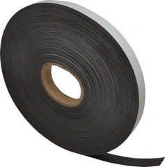 Mag-Mate - 200' Long x 1" Wide x 1/32" Thick Flexible Magnetic Strip - 8 Lb Max Pull Force, 4 Linear Ft/Lb Magnetic Pull Force, Adhesive Back - Makers Industrial Supply