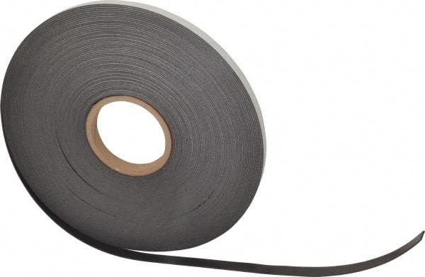 Mag-Mate - 100' Long x 1/2" Wide x 1/16" Thick Flexible Magnetic Strip - 6 Lb Max Pull Force, 3 Linear Ft/Lb Magnetic Pull Force, Adhesive Back - Makers Industrial Supply