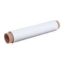 Mag-Mate - 10' Long x 24-3/8" Wide x 1/32" Thick Flexible Magnetic Sheet - 85 Lb Max Pull Force, 196 Linear Ft/Lb Magnetic Pull Force, Plain Back, White - Makers Industrial Supply