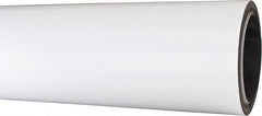 Mag-Mate - 25' Long x 24-3/8" Wide x 1/32" Thick Flexible Magnetic Sheet - 85 Lb Max Pull Force, 196 Linear Ft/Lb Magnetic Pull Force, Plain Back, White - Makers Industrial Supply