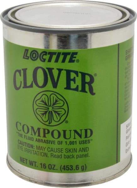 Loctite - 1 Lb Grease Compound - Compound Grade Super Fine, Grade 5A, 800 Grit, Black & Gray, Use on General Purpose - Makers Industrial Supply