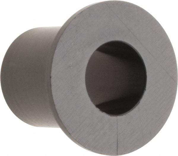 Poly Hi Solidur - 1/4" Inside x 3/8" Outside Diam, Nylon Sleeve Bearing - 0.56" Outside Diam, 0.047" Flange Thickness, 1/2" OAL - Makers Industrial Supply