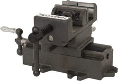 Palmgren - 3" Jaw Opening Capacity x 1-3/8" Throat Depth, Horizontal Drill Press Vise - 3" Wide Jaw, Cross Slide Base, Standard Speed, 5-1/2" OAL x 5-5/8" Overall Height - Makers Industrial Supply