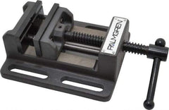 Palmgren - 3" Jaw Opening Capacity x 1-1/8" Throat Depth, Horizontal Drill Press Vise - 3" Wide Jaw, Stationary Base, Standard Speed, 6-1/2" OAL x 2-7/16" Overall Height - Makers Industrial Supply