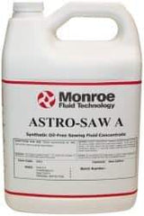 Monroe Fluid Technology - Astro-Saw A, 1 Gal Bottle Sawing Fluid - Water Soluble - Makers Industrial Supply