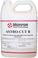 Monroe Fluid Technology - Astro-Cut B, 1 Gal Bottle Cutting & Grinding Fluid - Semisynthetic, For CNC Milling, Drilling, Tapping, Turning - Makers Industrial Supply