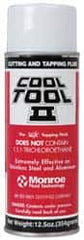 Monroe Fluid Technology - Cool Tool II, 1 Lb Aerosol Cutting & Tapping Fluid - Straight Oil, For Blanking, Boring, Broaching, Drilling, Hobbing, Milling, Reaming, Tapping, Turning - Makers Industrial Supply