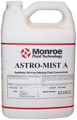 Monroe Fluid Technology - Astro-Mist A, 1 Gal Bottle Grinding Fluid - Synthetic, For Light Machining - Makers Industrial Supply