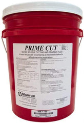 Monroe Fluid Technology - Prime Cut, 5 Gal Pail Cutting & Grinding Fluid - Water Soluble, For CNC Milling, Drilling, Tapping, Turning - Makers Industrial Supply