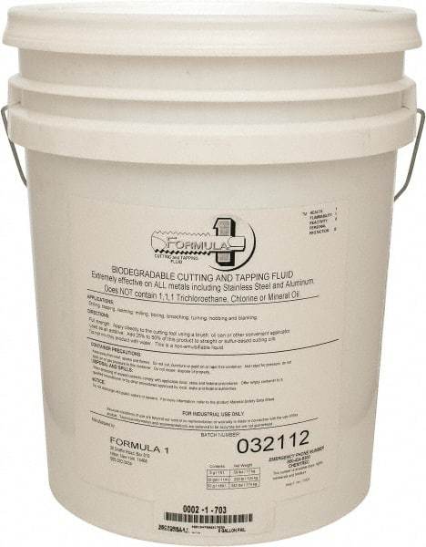 Monroe Fluid Technology - 5 Gal Pail Cutting & Tapping Fluid - Straight Oil - Makers Industrial Supply