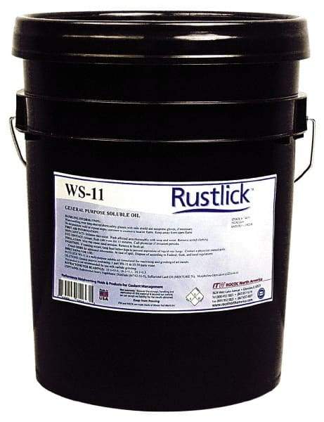 Rustlick - Rustlick WS-11, 5 Gal Pail Grinding Fluid - Water Soluble, For Machining - Makers Industrial Supply