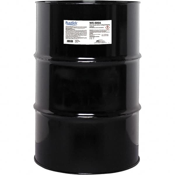 Rustlick - Rustlick WS-500A, 55 Gal Drum Cutting & Grinding Fluid - Water Soluble, For Machining - Makers Industrial Supply