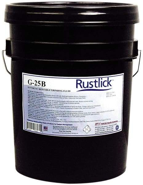 Rustlick - Rustlick G-25B, 5 Gal Pail Grinding Fluid - Synthetic, For Blanchard Grinding, General Grinding - Makers Industrial Supply