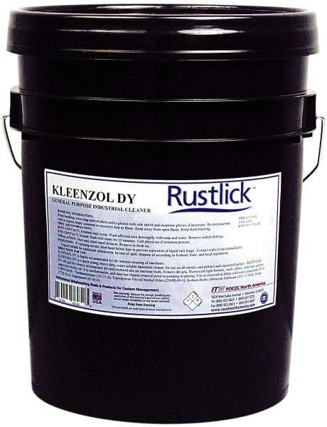 Rustlick - 5 Gal Pail Cleaner - Ferrous Metals, Nonferrous Metals, Sump and General Shop Cleaner - Makers Industrial Supply