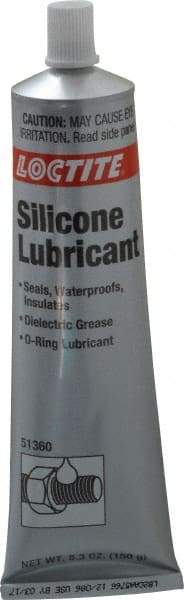 Loctite - 5.3 oz Tube Silicone Lubricant - Translucent, Food Grade - Makers Industrial Supply