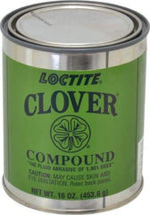 Loctite - 1 Lb Grease Compound - Compound Grade Coarse, Grade F, 100 Grit, Black & Gray, Use on General Purpose - Makers Industrial Supply