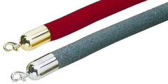 Tensator - 6' Long x 1-1/2" Wide Naugahyde Rope - Red - Makers Industrial Supply