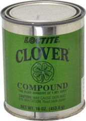 Loctite - 1 Lb Grease Compound - Compound Grade Very Fine, Grade C, 220 Grit, Black & Gray, Use on General Purpose - Makers Industrial Supply