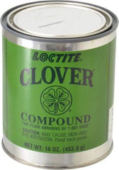 Loctite - 1 Lb Grease Compound - Compound Grade Super Fine, Grade 2A, 400 Grit, Black & Gray, Use on General Purpose - Makers Industrial Supply