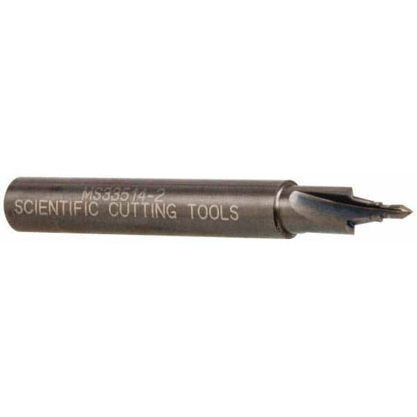 Scientific Cutting Tools - 5/16-24" Port, 0.3" Spotface Diam, 1/8" Tube Outside Diam, Plain Pilot, Straight Shank, Carbide Tipped Porting Tool - Makers Industrial Supply