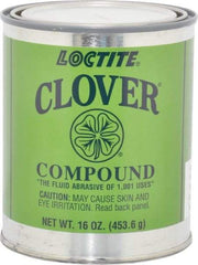 Loctite - 1 Lb Grease Compound - Compound Grade Super Fine, Grade 4A, 600 Grit, Black & Gray, Use on General Purpose - Makers Industrial Supply