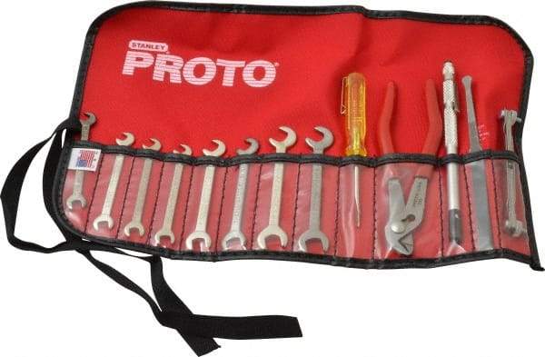 Proto - 13 Piece, 13/64 to 3/8", Ignition Wrench Set - Inch System of Measurement, Satin Finish - Makers Industrial Supply