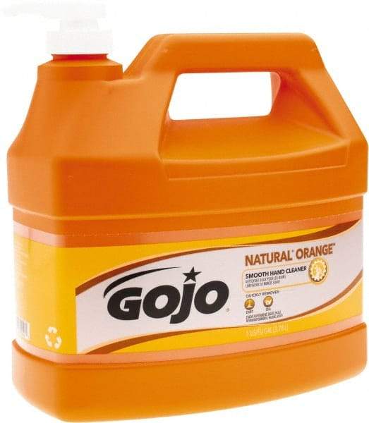 GOJO - 1 Gal Pump Bottle Liquid Hand Cleaner - General Duty, Orange Scent - Makers Industrial Supply