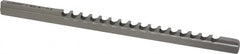 Dumont Minute Man - 4mm Keyway Width, Style B-1, Keyway Broach - High Speed Steel, Bright Finish, 1/4" Broach Body Width, 19/64" to 1-11/16" LOC, 6-3/4" OAL, 1,140 Lbs Pressure for Max LOC - Makers Industrial Supply