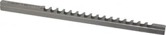 Dumont Minute Man - 5mm Keyway Width, Style B-1, Keyway Broach - High Speed Steel, Bright Finish, 1/4" Broach Body Width, 19/64" to 1-11/16" LOC, 6-3/4" OAL, 1,860 Lbs Pressure for Max LOC - Makers Industrial Supply