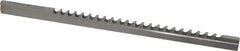 Dumont Minute Man - 6mm Keyway Width, Style C, Keyway Broach - High Speed Steel, Bright Finish, 3/8" Broach Body Width, 25/64" to 2-1/2" LOC, 11-3/4" OAL, 2,100 Lbs Pressure for Max LOC - Makers Industrial Supply