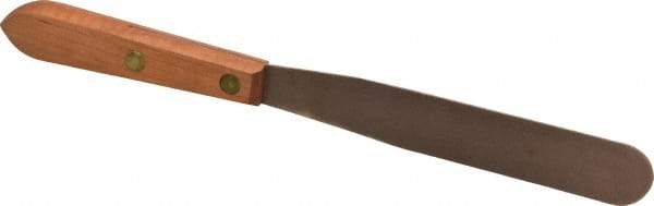 Ampco - 1" Wide Nickel Copper Spatula - Stiff, Wood Handle, 10-1/4" OAL - Makers Industrial Supply