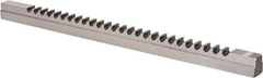 Dumont Minute Man - 20mm Keyway Width, Style F-1, Keyway Broach - High Speed Steel, Bright Finish, 1" Broach Body Width, 1" to 6" LOC, 20-1/4" OAL, 8,800 Lbs Pressure for Max LOC - Makers Industrial Supply