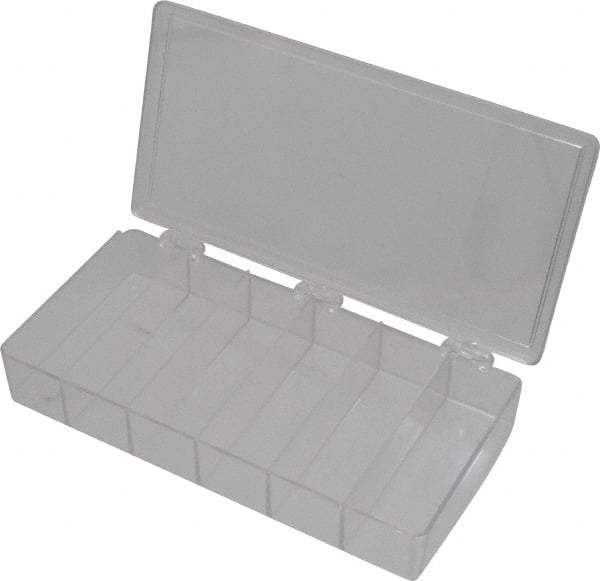 Flambeau - 4-1/2" Wide x 1-3/8" High x 8-1/4" Deep, Small Parts Box - K-Resin Frame, 6 Compartments, 4" Wide x 1-1/8" High x 1-1/4" Deep Bin - Makers Industrial Supply