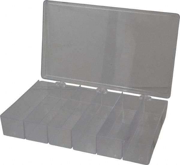 Flambeau - 6-3/4" Wide x 1-3/4" High x 11" Deep, Small Parts Box - K-Resin Frame, 6 Compartments, 6" Wide x 1-1/2" High x 1-5/8" Deep Bin - Makers Industrial Supply