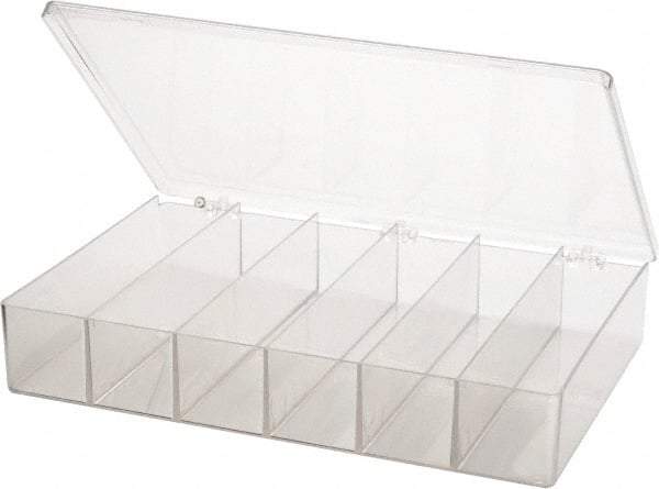 Flambeau - 9" Wide x 2-5/16" High x 13-1/8" Deep, Small Parts Box - K-Resin Frame, 6 Compartments, 8-1/4" Wide x 2" High x 1" Deep Bin - Makers Industrial Supply