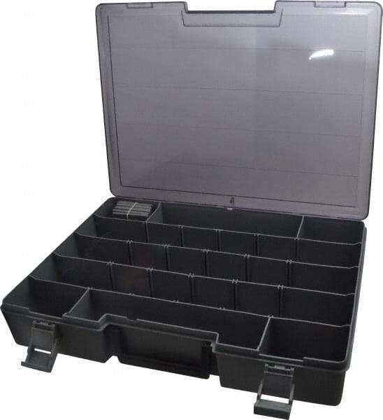 Flambeau - 15-1/2" Wide x 2-1/2" High x 11-3/4" Deep, Small Parts Storage Box - Copolymer Frame, 9 to 24 Compartments - Makers Industrial Supply