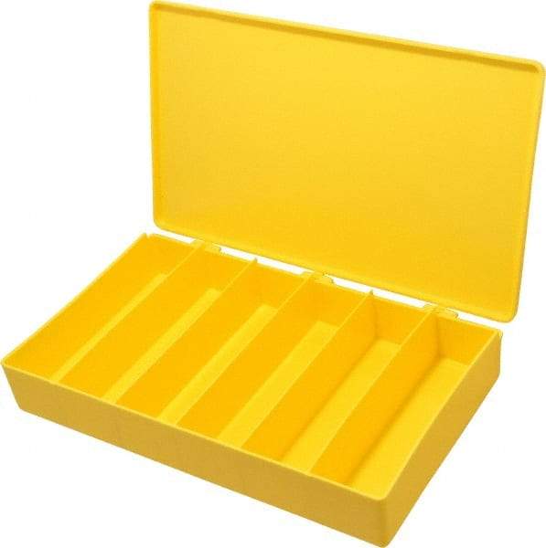 Flambeau - 11" Wide x 1-3/4" High x 6-3/4" Deep, Small Parts Box - Polypropylene Frame, 6 Compartments, 6" Wide x 1-5/8" High x 1-1/2" Deep Bin - Makers Industrial Supply