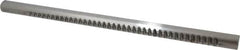 Dumont Minute Man - 1/4" Keyway Width, Production Keyway Broach - Bright Finish, 1" Broach Body Width, 25/64" to 2-1/2" LOC, 18" OAL, 2,870 Lbs Pressure for Max LOC - Makers Industrial Supply