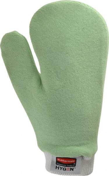 Rubbermaid - 11" Long Microfiber Cleaning & Dusting Mitt - Green, Multipurpose - Makers Industrial Supply