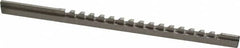 Value Collection - 3/32" Keyway Width, Style B, Keyway Broach - High Speed Steel, Bright Finish, 3/16" Broach Body Width, 19/64" to 1-11/16" LOC, 6-3/4" OAL - Makers Industrial Supply