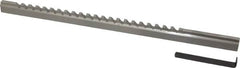 Value Collection - 3/16" Keyway Width, Style C, Keyway Broach - High Speed Steel, Bright Finish, 3/8" Broach Body Width, 25/64" to 2-1/2" LOC, 11-3/4" OAL - Makers Industrial Supply