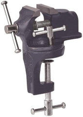 Value Collection - 2" Jaw Width x 1-1/4" Jaw Opening Capacity, 3/4" Throat Depth, Bench & Pipe Combination Vise - 7/16 to 5/8" Pipe Capacity, Swivel Base, Clamp-On Attachment, Cast Iron - Makers Industrial Supply