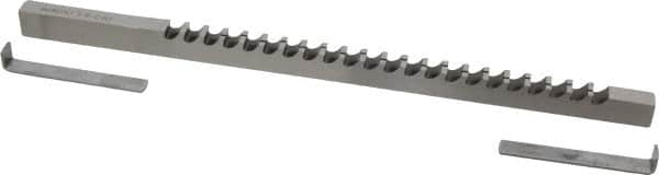 Dumont Minute Man - 3/8" Keyway Width, Style C, Keyway Broach - High Speed Steel, Bright Finish, 3/8" Broach Body Width, 25/64" to 2-1/2" LOC, 11-3/4" OAL, 4,340 Lbs Pressure for Max LOC - Makers Industrial Supply