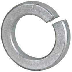 Value Collection - 1-3/8", 1.379" ID, 0.344" Thick Split Lock Washer - Grade 2 Steel, Zinc-Plated Finish, 1.379" Min ID, 1.408" Max ID, 2.219" Max OD - Makers Industrial Supply