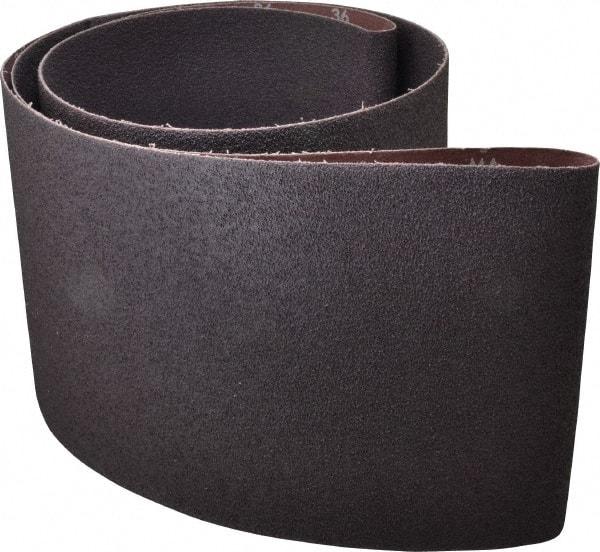 Norton - 8" Wide x 107" OAL, 36 Grit, Aluminum Oxide Abrasive Belt - Aluminum Oxide, Very Coarse, Coated, X Weighted Cloth Backing, Series R228 - Makers Industrial Supply